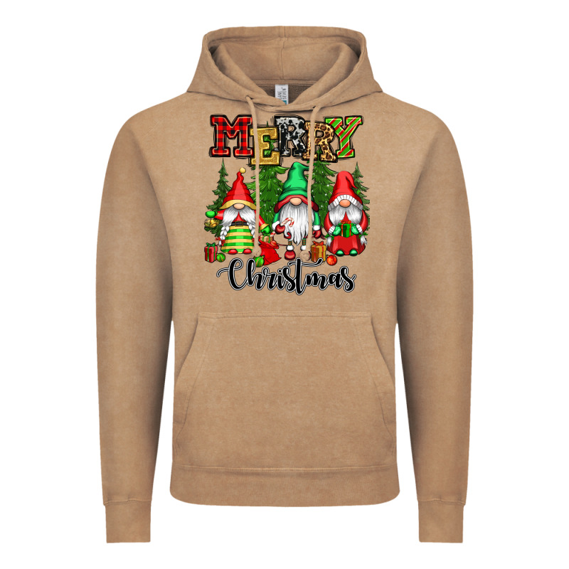 Merry Christmas Gnomes Vintage Hoodie by CowGirlArtShop | Teevron