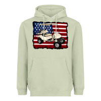 Matcha golf cart american flag Heavyweight Hoodie - Artiststas