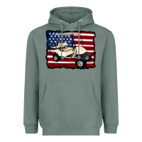 Sage golf cart american flag Heavyweight Hoodie - Artiststas