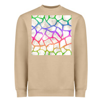 Mushroom Watercolor Rainbow Giraffe Seamless Pattern Heavyweight Sweatshirt - BundleAndBundleShop
