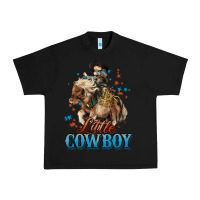 Black Little Cowboy Midilli Horse kid boy Urban Heavy Tee - HowdyJamesFarm