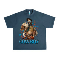 Midnight Navy Little Cowboy Midilli Horse kid boy Urban Heavy Tee - HowdyJamesFarm