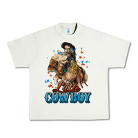 Pistachio Little Cowboy Midilli Horse kid boy Urban Heavy Tee - HowdyJamesFarm