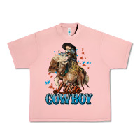 Salmon Little Cowboy Midilli Horse kid boy Urban Heavy Tee - HowdyJamesFarm
