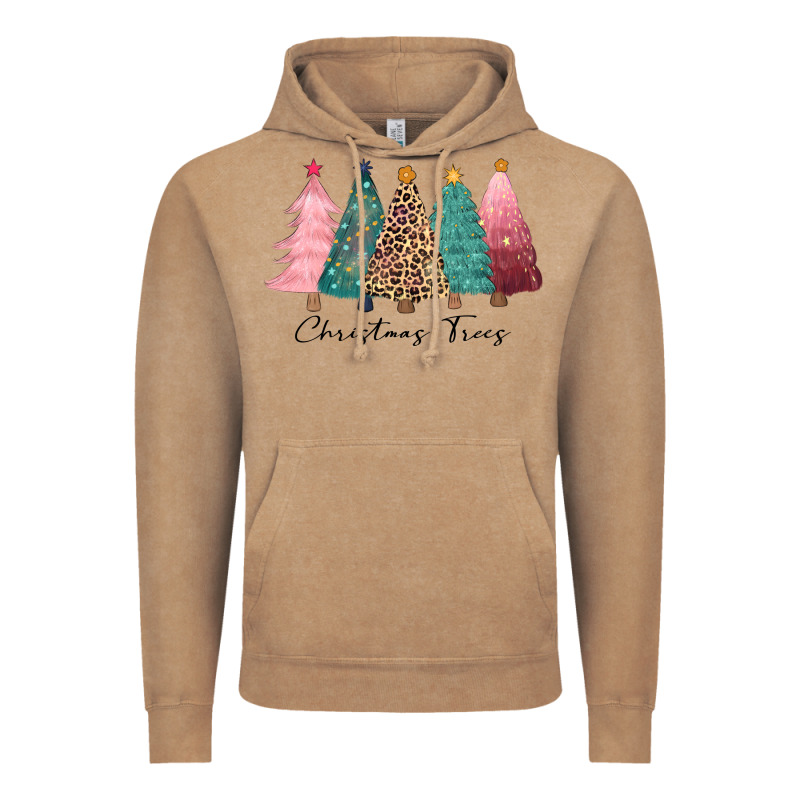 Christmas Trees Vintage Hoodie by CowGirlArtShop | Teevron