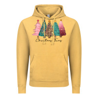 Vintage Mustard christmas trees Vintage Hoodie - CowGirlArtShop