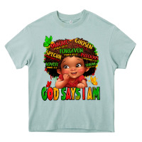 Arona god says i am juneteenth kid Heavy Core Tee - LillyAllenDesigns