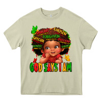 Mossy god says i am juneteenth kid Heavy Core Tee - LillyAllenDesigns