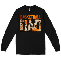 Black no background basketball dad Long Sleeve Tee - Jasminsmagicworld