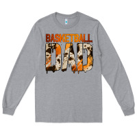 Heather Grey no background basketball dad Long Sleeve Tee - Jasminsmagicworld