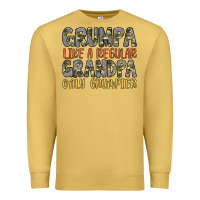 Antique Gold grumpa like a regular grandpa only grumpier Premium Sweatshirt - Artiststas
