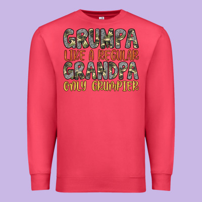 Grumpa Like A Regular Grandpa Only Grumpier Premium Sweatshirt Designed By Artiststas