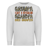 Dove Grey grumpa like a regular grandpa only grumpier Premium Sweatshirt - Artiststas