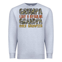 Heather Grey grumpa like a regular grandpa only grumpier Premium Sweatshirt - Artiststas