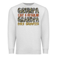 Oatmeal Heather grumpa like a regular grandpa only grumpier Premium Sweatshirt - Artiststas