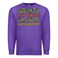 Purple grumpa like a regular grandpa only grumpier Premium Sweatshirt - Artiststas