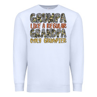 White grumpa like a regular grandpa only grumpier Premium Sweatshirt - Artiststas