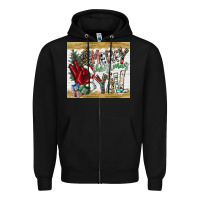 Black merry christmas y'all Zipper Hoodie - CowhideDigitalArt