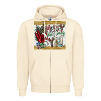 Sandshell merry christmas y'all Zipper Hoodie - CowhideDigitalArt