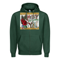 Sports Green merry christmas y'all Zipper Hoodie - CowhideDigitalArt