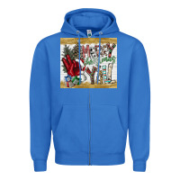 True Royal merry christmas y'all Zipper Hoodie - CowhideDigitalArt