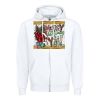 White merry christmas y'all Zipper Hoodie - CowhideDigitalArt