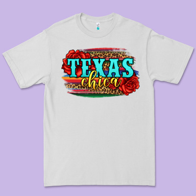 Texas Chica With Roses Premium Tee Designed By Jasminsmagicworld