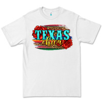 White Texas Chica with roses Premium Tee - Jasminsmagicworld