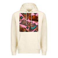 Tofu western cowboy hat seamless pattern Premium Hoodie - BundleAndBundleShop
