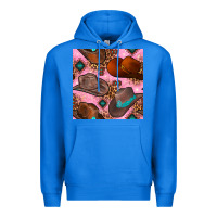True Royal western cowboy hat seamless pattern Premium Hoodie - BundleAndBundleShop