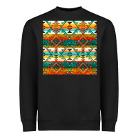Black native american aztec seamless pattern 1 Heavyweight Sweatshirt - BundleAndBundleShop