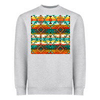 Heather Grey native american aztec seamless pattern 1 Heavyweight Sweatshirt - BundleAndBundleShop