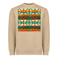 Mushroom native american aztec seamless pattern 1 Heavyweight Sweatshirt - BundleAndBundleShop