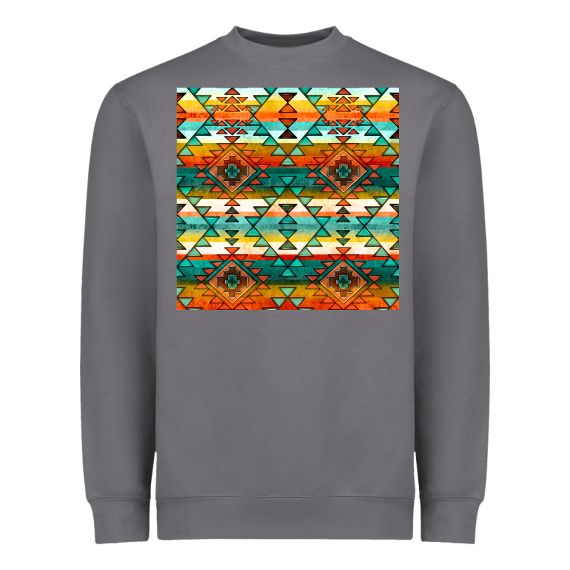 Native American Aztec Seamless Pattern 1 Heavyweight Sweatshirt by BundleAndBundleShop | Teevron