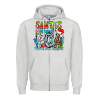 Santas Favorite Pca Patient Care Assistant Zipper Hoodie | Teevron
