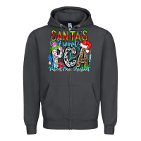 Smoke Santas Favorite PCA Patient Care Assistant Zipper Hoodie - CowhideDigitalArt