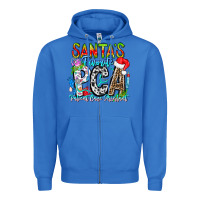 True Royal Santas Favorite PCA Patient Care Assistant Zipper Hoodie - CowhideDigitalArt
