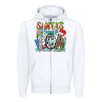 White Santas Favorite PCA Patient Care Assistant Zipper Hoodie - CowhideDigitalArt