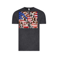 Vintage Black cowhide amerikan flag Vintage Tee - TumblerDesignByShophia