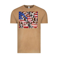 Vintage Camel cowhide amerikan flag Vintage Tee - TumblerDesignByShophia