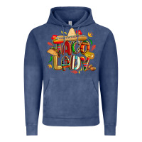 Vintage Denim cinco de mayo taco lady Vintage Hoodie - CowGirlArtShop