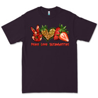 Plum peace love strawberries Premium Tee - Jasminsmagicworld