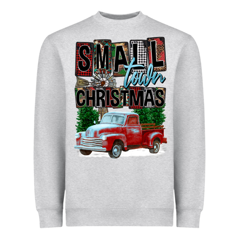 Small Town Christmas Heavyweight Sweatshirt by FaDigitalArtStudio | Teevron