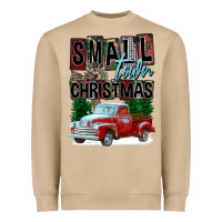 Mushroom Small Town Christmas Heavyweight Sweatshirt - FaDigitalArtStudio