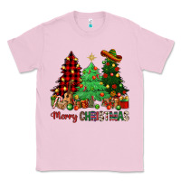 Bubblegum Pink merry christmas trees Classic Tee - NancyCooperArtShop