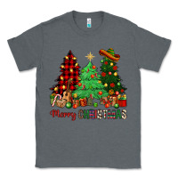 Charcoal Heather merry christmas trees Classic Tee - NancyCooperArtShop
