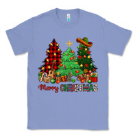Colony Blue merry christmas trees Classic Tee - NancyCooperArtShop