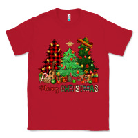 Red merry christmas trees Classic Tee - NancyCooperArtShop