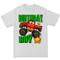Dove Grey birthday boy monster truck Premium Tee - Jasminsmagicworld
