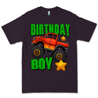 Plum birthday boy monster truck Premium Tee - Jasminsmagicworld